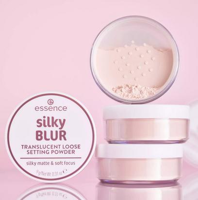 Actual product image essence silky Blur Translucent Loose Setting Powder (10, 1 ml)