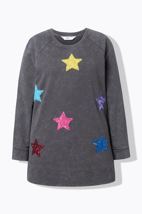 Produktbild Angel of Style Sweatshirt, oversized, Paillettensterne (44)