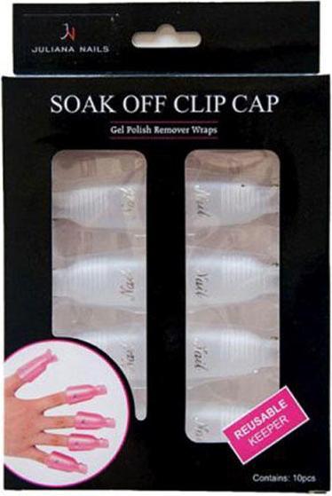 Juliana Nails Remover Clips White, Per pack 10 pieces