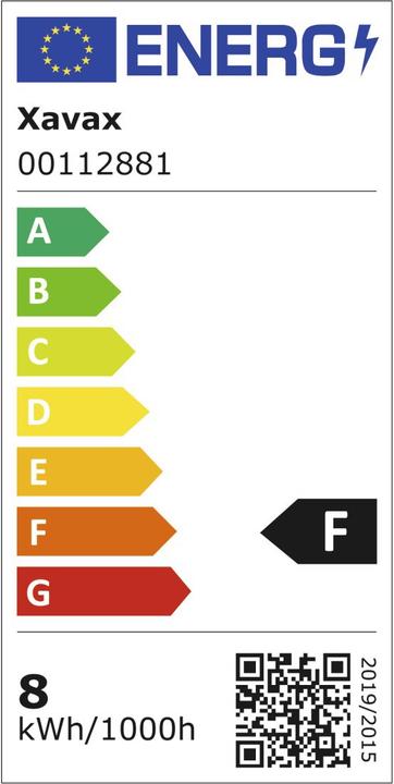 Label énergétique Xavax Lampe LED (R7, 850 lm, 1x)