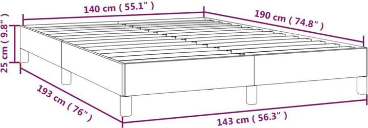 Produktbild vidaXL Bettgestell (140 x 190 cm)