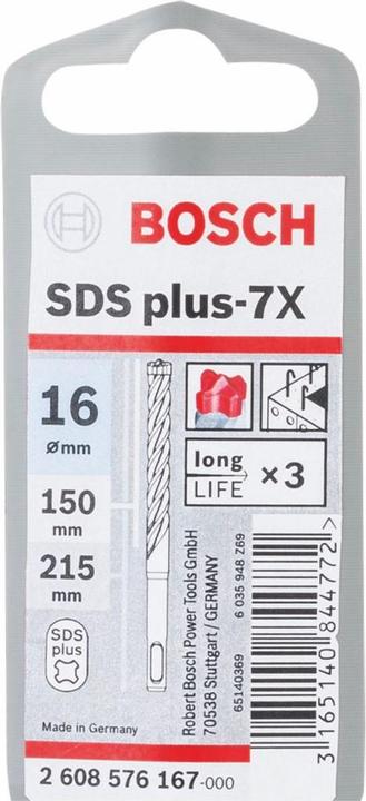 Immagine prodotto Bosch Professional Zubehör 7X Punta da trapano (16 mm)