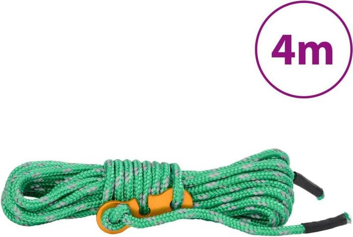 Immagine prodotto vidaXL Corde per tende con tendicorda 8 pezzi. Riflettente 4 m 4 mm