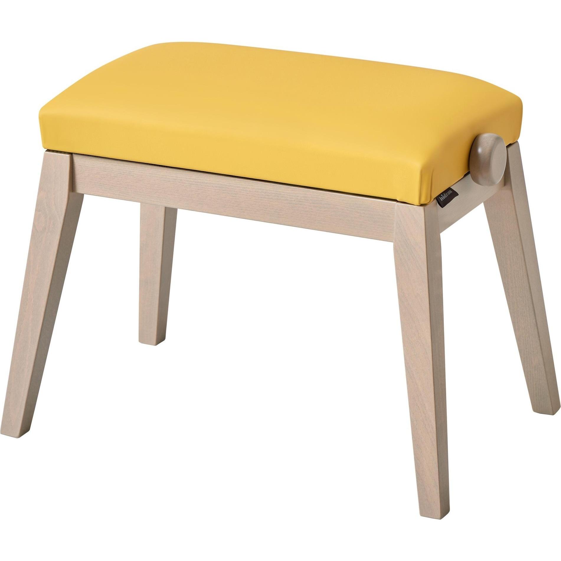 K&M 13946 Klavierbank | Bank grau, Sitz Samt gelb (Klavierbank) (13947-100-25)