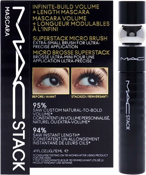 Image du produit MAC Cosmetics MACSTACK Mascara Micro Brush (Noir)