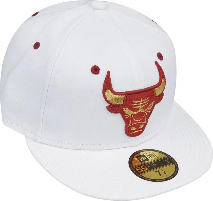 Actual product image New Era 59Fifty Fitted Cap - OPTIC WHITE Chicago Bulls (8)