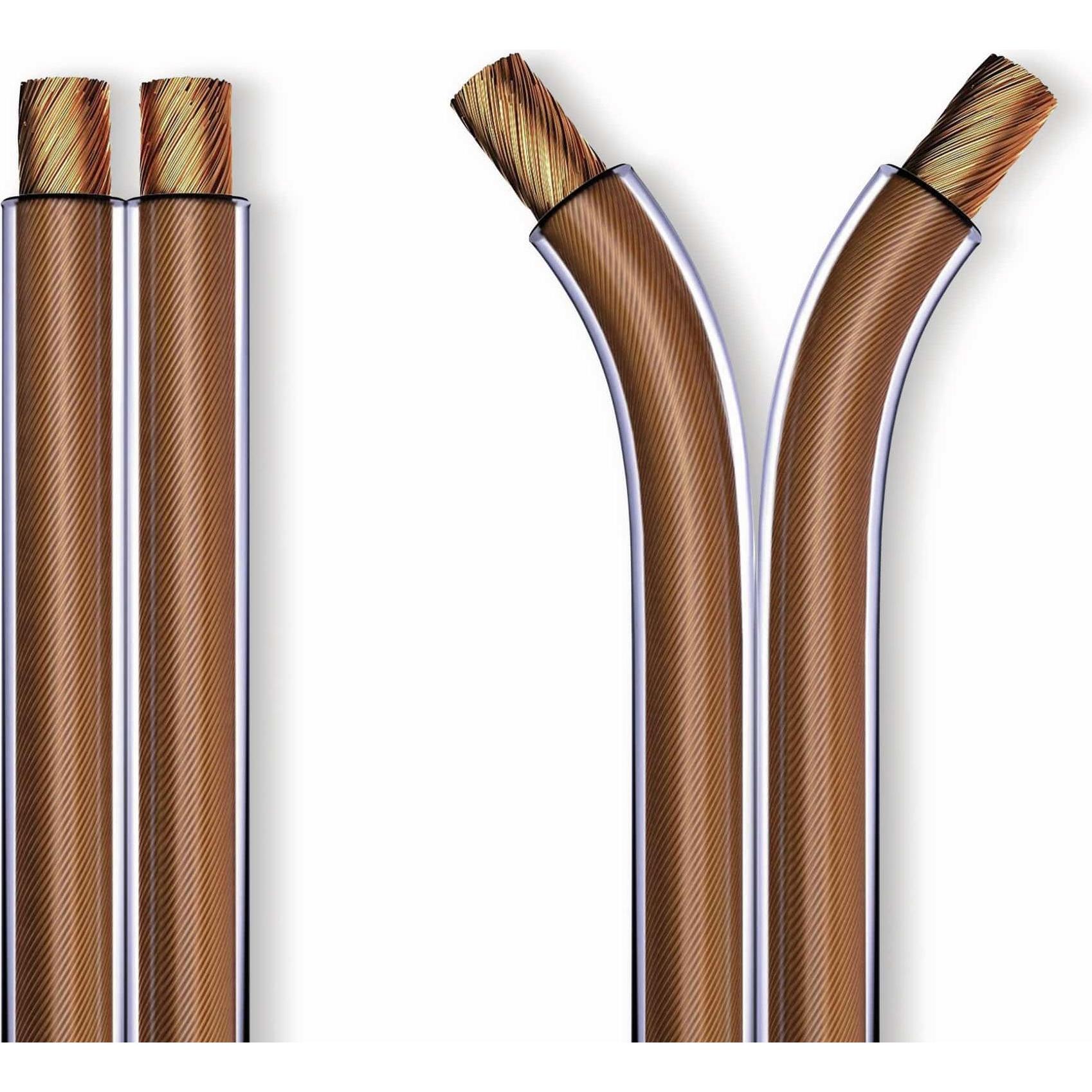 Thumbnail - Purelink Lautsprecherkabel, 2x1,5 mm², 10 m, transparent, OFC (10 m, 1.50 mm²), Lautsprecherkabel, Transparent