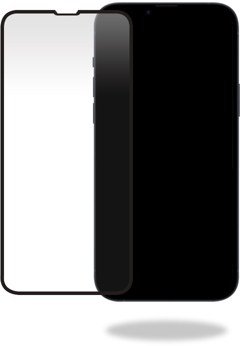 Actual product image Mobilize Black frame glass (1 Piece, Apple iPhone 15 Plus)