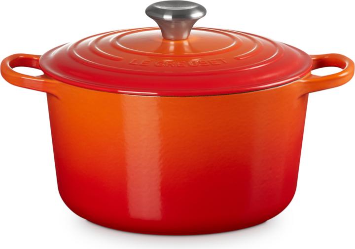 Produktbild Le Creuset Gusseisen Topf 24 cm hoch (27.50 cm, Bräter + Schmortopf, Gusseisen, Emaille)
