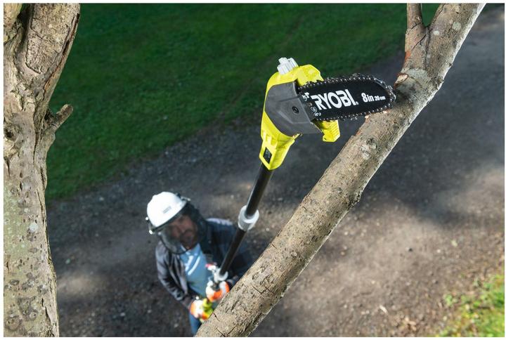 Actual product image Ryobi OPP1820 18 V Battery Tall Button (Battery chain saw)