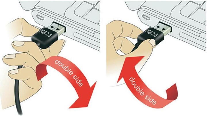 Produktbild Delock EASY-USB 2.0 Kabel mit Winkelstecker (1 m, USB 2.0)