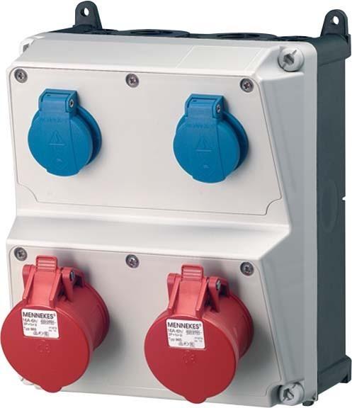 Actual product image Mennekes MEN 920024 Socket outlet combination AMAXX (2 x, CEE 32/3)