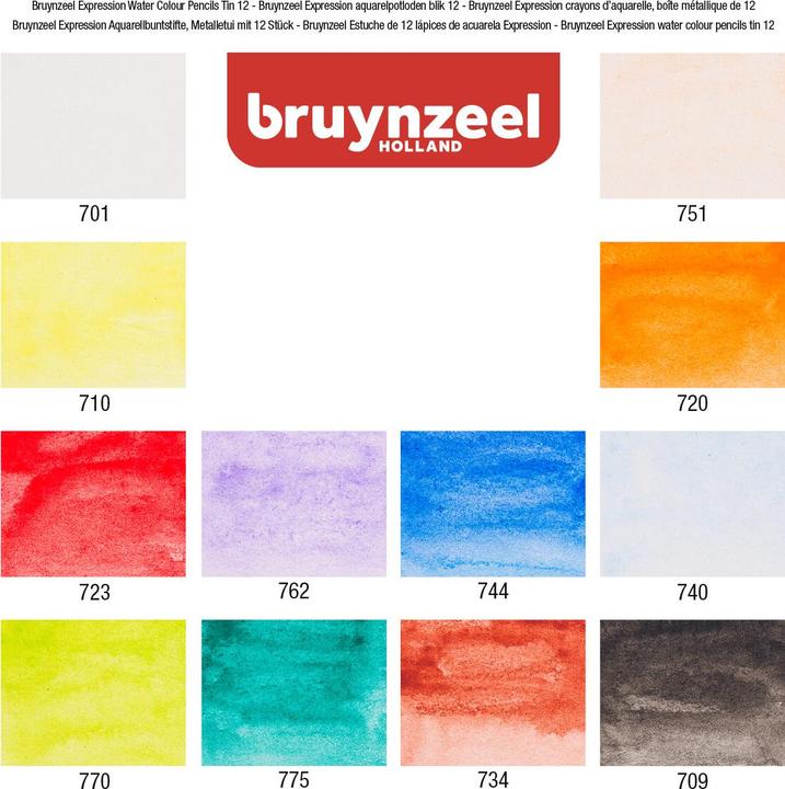 Produktbild Bruynzeel Expression Aquarellstifte (12x)
