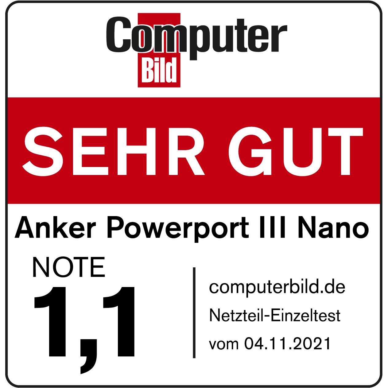 Thumbnail - Anker PowerPort III Nano (20 W), USB Ladegerät, Weiss