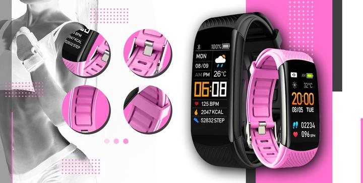 Produktbild Giewont Fit&GO Duo GW200-4 Smartband – Schwarz + Think Pink Armband (3G)