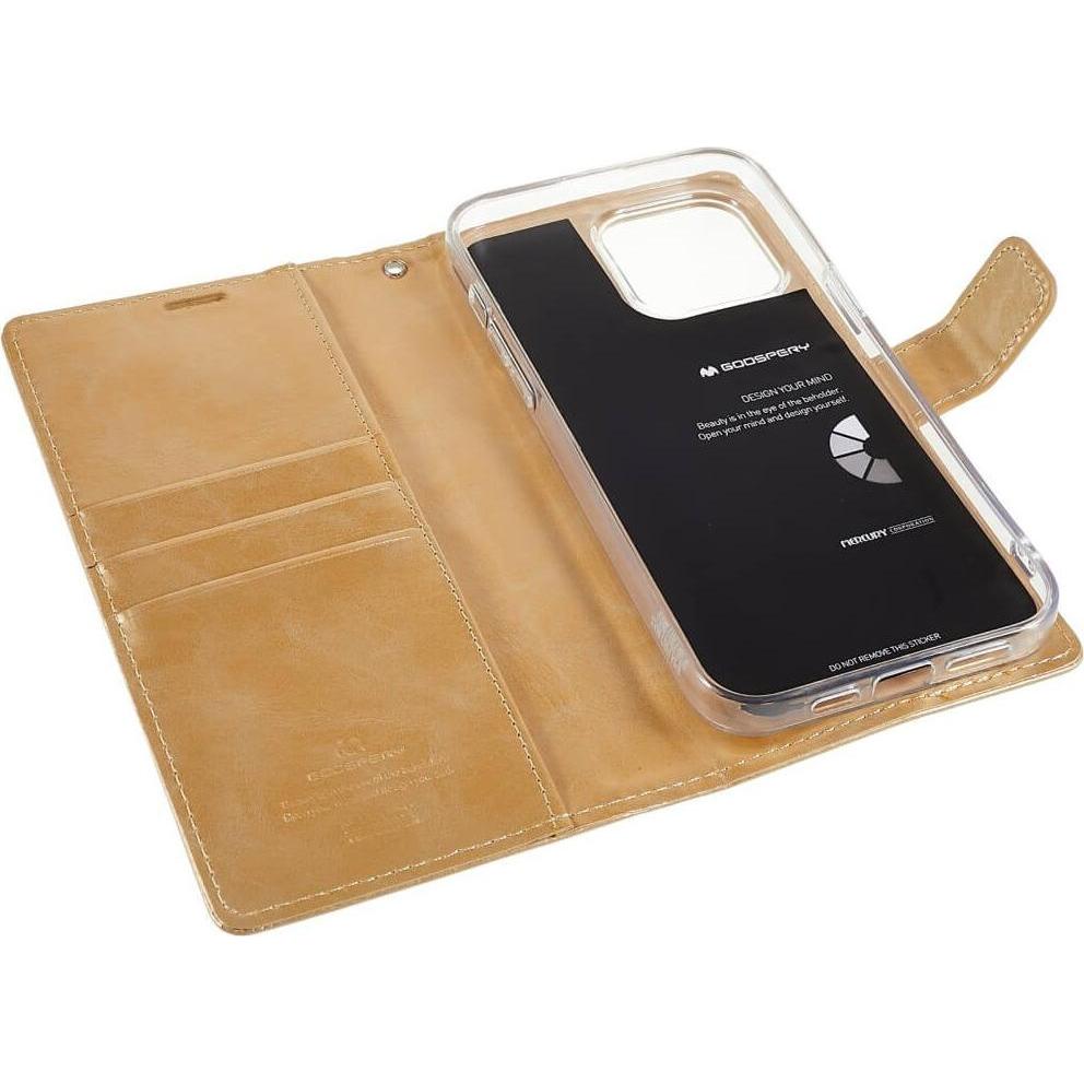 Thumbnail - Mercury iPhone 14 Pro - Blue Moon Etui Hülle gold (Apple iPhone 14 Pro), Smartphone Hülle, Gold
