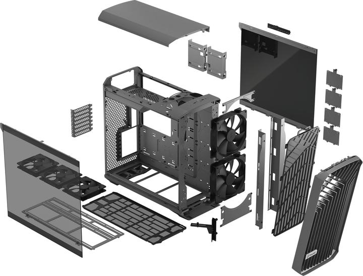 Actual product image Fractal Torrent Gray TG Light (ATX, mATX, E-ATX, SSI CEB, SSI EEB, ITX)