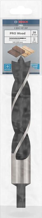Actual product image Bosch Professional Zubehör PRO Wood Wood twist drill, 28 x 160 x 220 mm (13 mm)