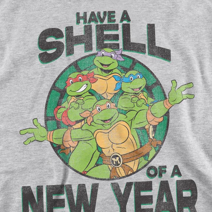 Actual product image Teenage Mutant NT Unisex Adult Shell Of A New Year Sweatshirt (XXL)