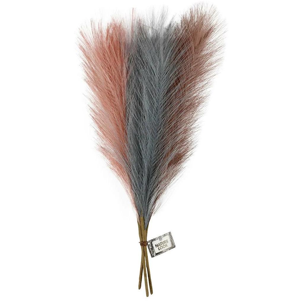 Thumbnail - Creativ Company, Blumenstrauss, Dekorationsfaden 50 cm 3 Stück, Rosa, Braun, Grau (Trockenblumen)