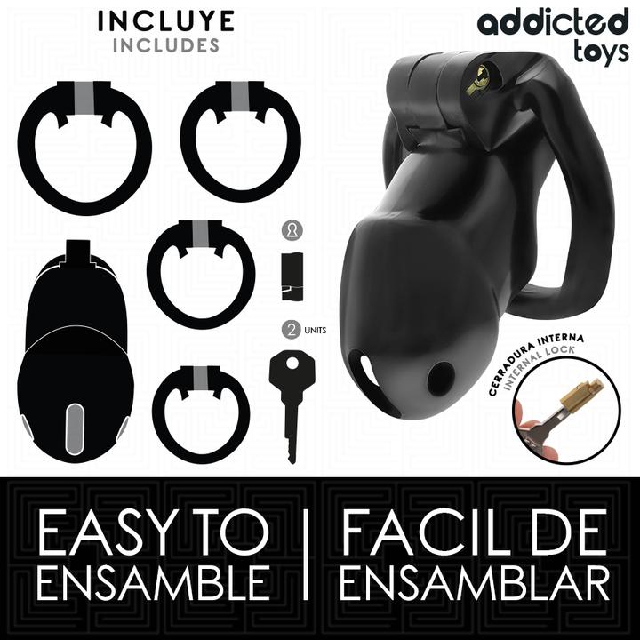 Actual product image Addicted toys Locked - Mindnight Cell Peniskã„Fig 4.2 cm Grã–Sse M