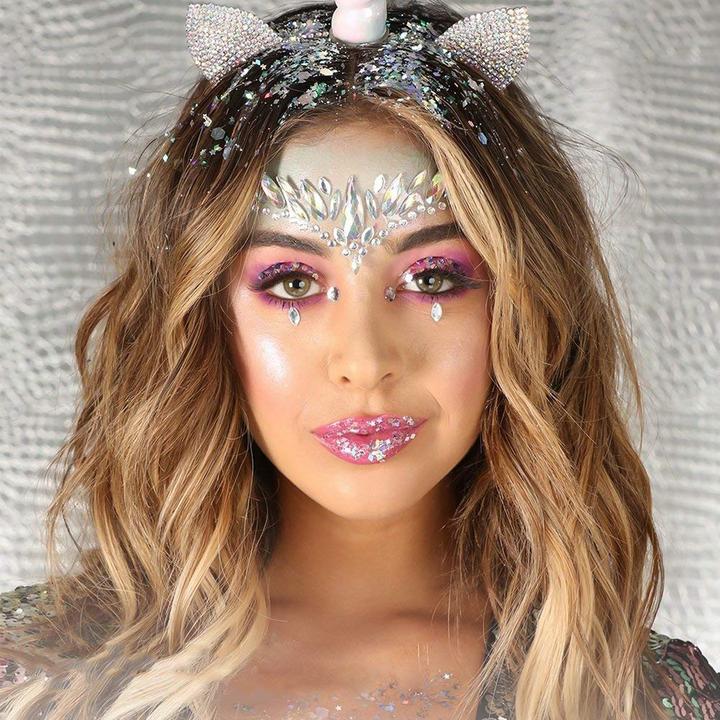 Actual product image PhoneLook Festival & Open-Air Face Sticker Stickers Glitter Diamonds Tattoo Style 7