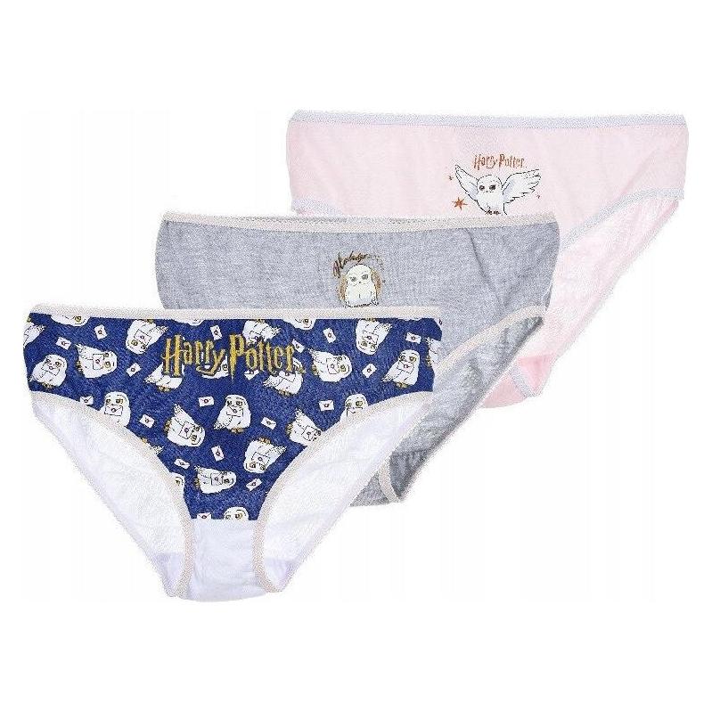 Procos, Jungen, Unterhosen, Harry Potter Kinderunterwäsche, Höschen 3 Stück/Pa, Mehrfarbig, Grau, (104, 110, 3er Pack)
