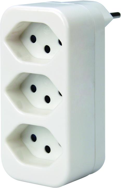 Produktbild Steffen STEKO LINE Abzweigstecker 3xT13, weiss (Typ 13, 3x)