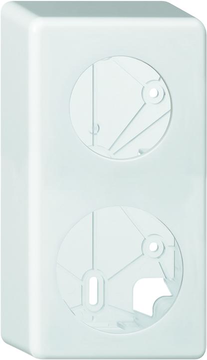 Actual product image Hager AP cover frame Gr 2x1 1x43/1x58 58mm ws