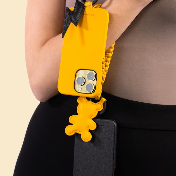 Image du produit SBS case&me Amelie Teddy Eco Leather charm yellow (Similicuir (PU), Chlorure de polyvinyle (PVC))