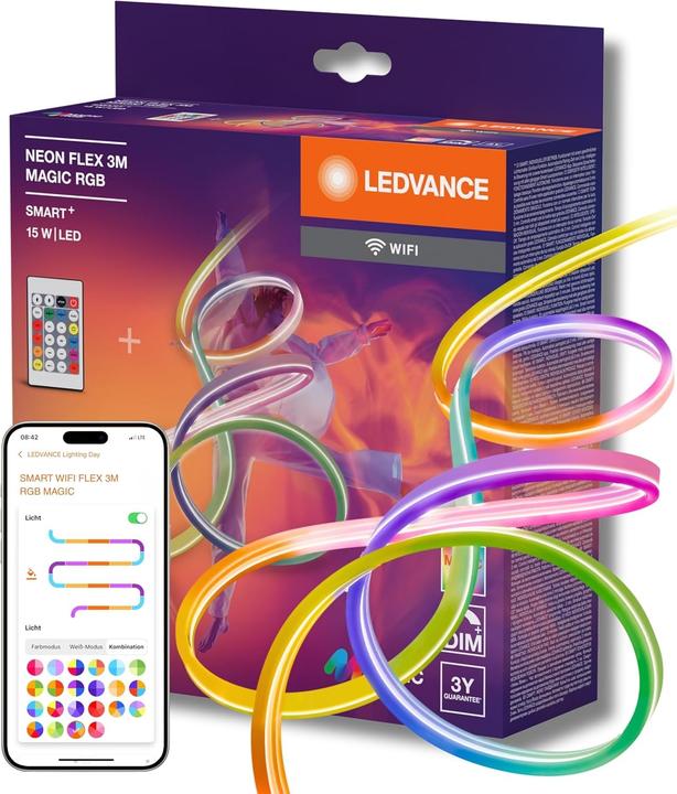 Ledvance Smart LED Strip 3M | 15W RGB 220V/240V IP44 (RGB, 300 cm, Indoor, Outdoor)