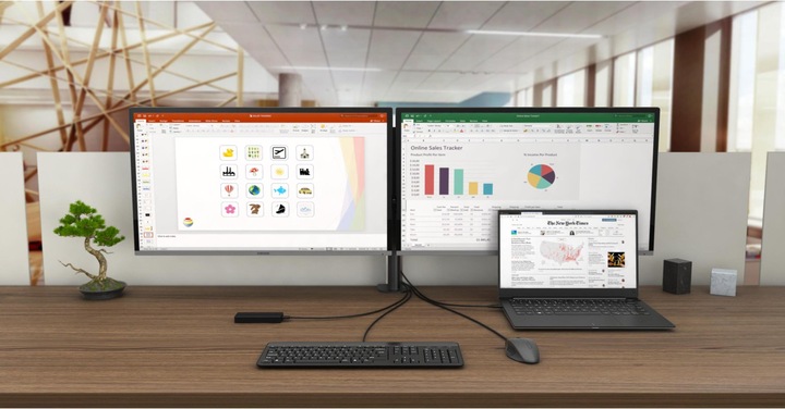 Produktbild i-tec Dual Display - Ohne Netzteil (USB-C, 3 Ports)