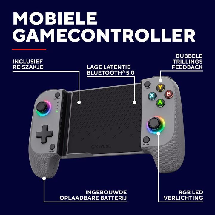 Actual product image Trust GXT735G Mylox Wireless mobile Controller grey (Android, iOS)