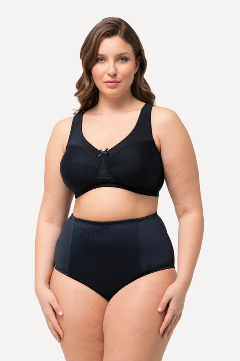 Actual product image Ulla Popken Jacquard Dot Wirefree Kelly Fit Support Bra (90 E)
