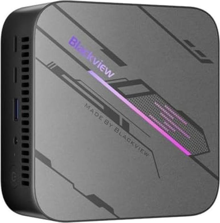 Produktbild Blackview Mini PC MP100 Ryzen 7-5825U 32 GB DDR4 1 TB SSD Windows 11 Pro Schwarz (AMD Ryzen 7 5825U, 32 GB, 1000 GB, AMD Radeon Graphics)
