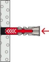 Actual product image Fischer SB Nylon plug Duopower with screw (2 pcs.)
