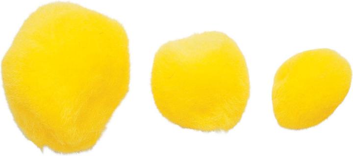 Actual product image Colorations Colouring - Pom Poms yellow, 100 pieces.