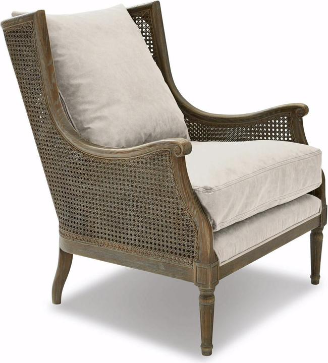 Image du produit Loberon Fauteuil Greenbrier gris-brun/beige