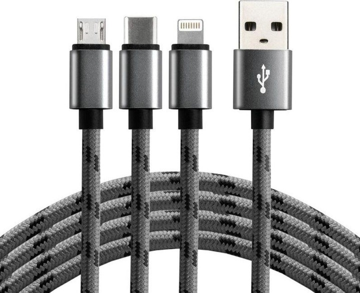 Everactive USB A – Lightning, USB Typ C, Micro USB B (1.20 m, USB 2.0)