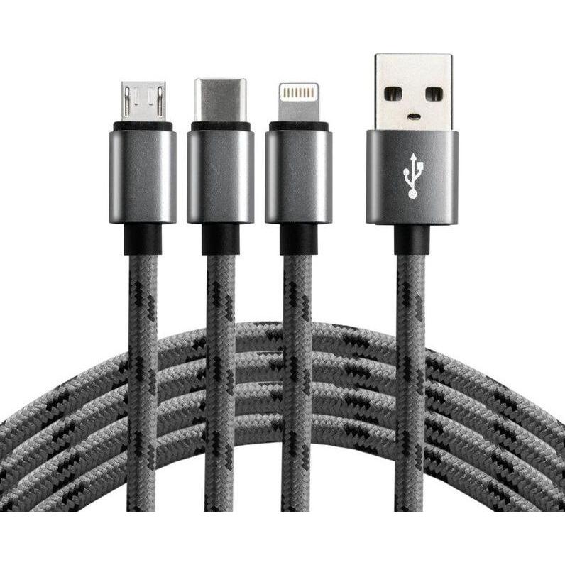 Everactive USB A – Lightning, USB Typ C, Micro USB B (1.20 m, USB 2.0), USB Kabel