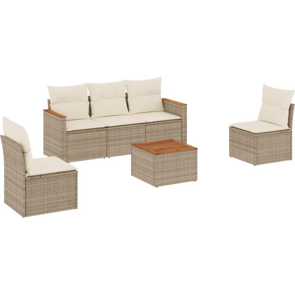 VidaXL, Gartenlounge, 10-tlg. Garten-Lounge-Set mit Kissen
