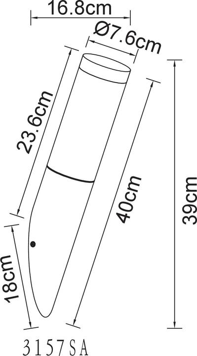 Actual product image Globo Boston (E27, IP44)