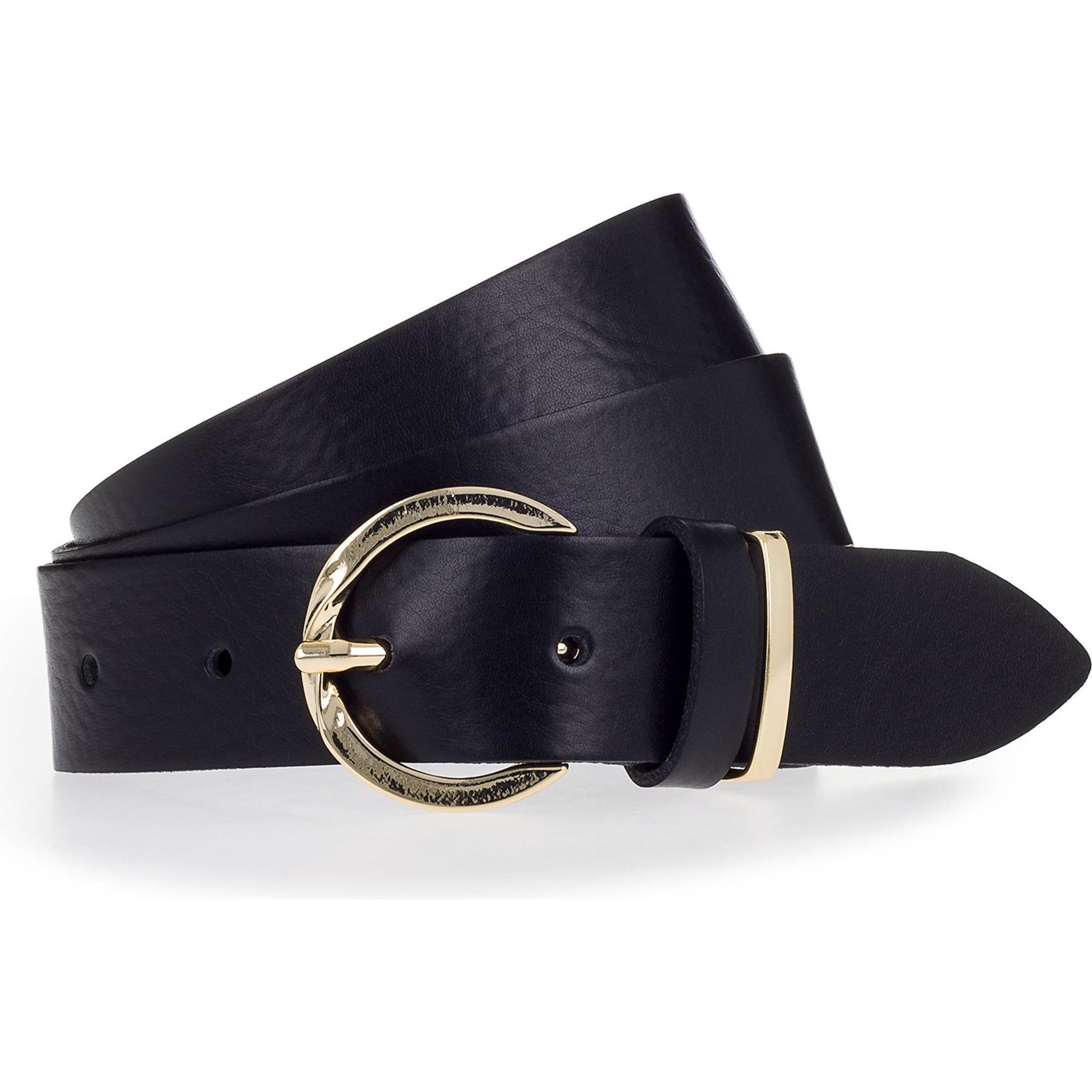 Vanzetti, Damen, Gürtel, Gürtel Leder, Schwarz, (105)