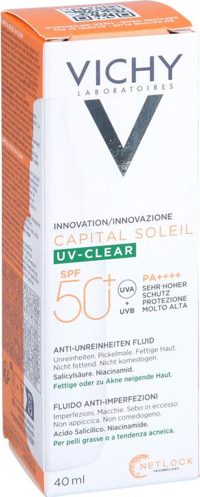 Produktbild Vichy Capital Soleil UV-Clear (Sonnencreme Gesicht, SPF 50+, 40 ml, 65 g)