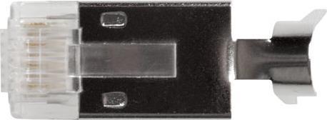 Produktbild ACT RJ45 (8P/8C) CAT6A shielded modulaire connector for round cable with solid or standed conductors. Rj