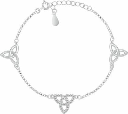 Produktbild Brilio Silver - Women's Celtic Knot Silver Bracelet BRC214W