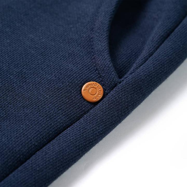 Produktbild vidaXL Kinder-Trainingshose Marineblau Melange 128,Material: 92 (128)