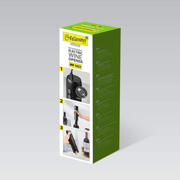 Actual product image Maestro Korkociąg do wina elektryczny USB MR-1622 (Electric corkscrew)