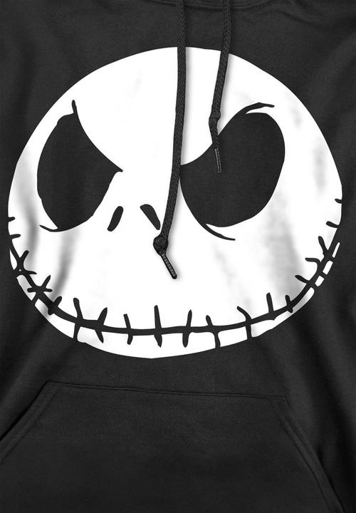 Immagine prodotto The Nightmare Before Christmas Felpa con Cappuccio Jack Viso Uomo (L)