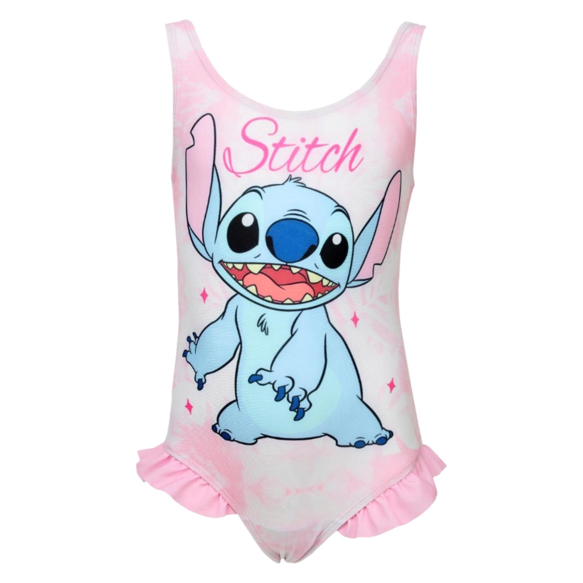 Disney, Mädchen, Badeanzüge, Einteiliger Badeanzug – Lilo & Stitch, Mehrfarbig, Rosa, (98, 104)